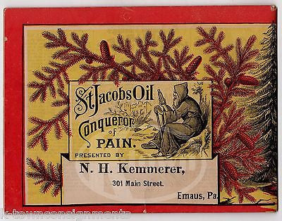 St. JACOBS OIL BALTIMORE MD ANTIQUE GRAPHIC ADVERTISING QUACK MEDICINE BOOKLET - K-townConsignments