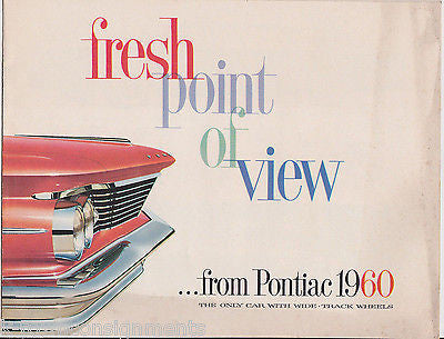 PONTIAC BONNEVILLE STAR CHIEF CATALINA VINTAGE GRAPHIC ADVERTISING SALES BOOKLET - K-townConsignments