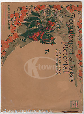 PASADENA TOURNAMENT OF ROSES FLOWER PARADE ANTIQUE PICTURE MAGAZINE PROGRAM 1938 - K-townConsignments
