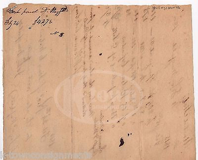 COLONEL JEFF THOMAS GEORGIA MILITIA WAR 1812 AUTOGRAPH SIGNED PAYMENT DOCUMENT - K-townConsignments