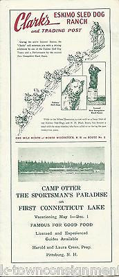 NEW HAMPSHIRE 1952 VINTAGE GRAPHIC SOUVENIR TRAVEL ADVERTISING BROCHURE - K-townConsignments