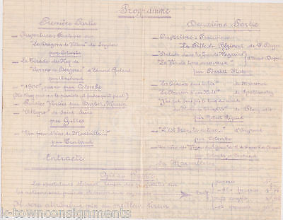 ARROW WOUNDED EAGLE ART VINTAGE FRENCH WWII THEATRE PLAY PROGRAM 1939 - K-townConsignments