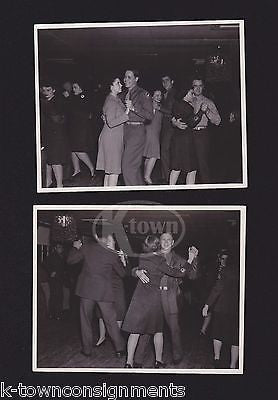 WAC WOMEN IN UNIFORM DANCE PARTY WITH GI BOYS FUN VINTAGE WWII SNAPSHOT PHOTOS - K-townConsignments