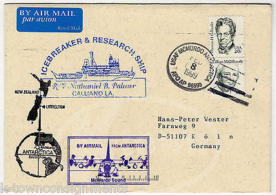 NATHANIEL PALMER ICEBREAKER SHIP ANTARCTIC EXPEDITION POSTAL STAMP MAIL COVER - K-townConsignments