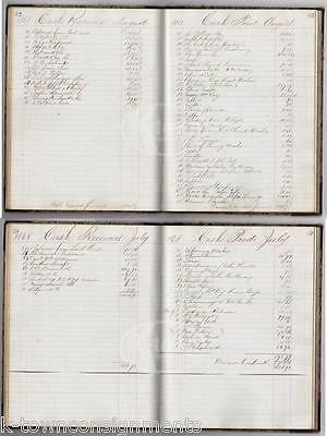 J. B. LEONARD CO BOSTON CIVIL WAR DEBT LEDGER GORDON McKAY REVENUE STAMP 1868 - K-townConsignments