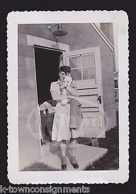 WWII GIRLS AT PLAY AND WAR BRIDE GROUP WEDDING VINTAGE HOMEFRONT SNAPSHOT PHOTOS - K-townConsignments