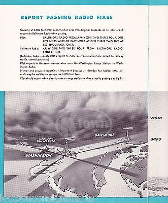 AIRWAYS FLYING FOR MILITARY PILOTS VINTAGE WWII GRAPHIC ILLUSTRATED GUIDE BOOK - K-townConsignments