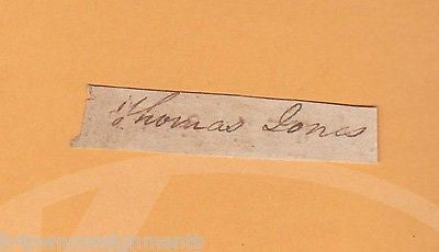 JUDGE THOMAS JONES COLONIAL NEW YORK AMERICAN REVOLUTION LOYALIST AUTOGRAPH - K-townConsignments