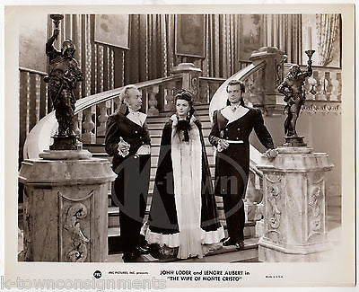 JOHN LODER LENORE AUBERT WIFE OF MONTE CRISTO ACTORS VINTAGE MOVIE STILL PHOTO - K-townConsignments