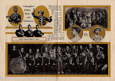 CHAUTAUQUA WEEK WESTFIELD PA ANTIQUE GRAPHIC ART MUSIC BANDS SOUVENIR PROGRAM - K-townConsignments