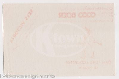 COCO BOER HEALTHY DRINKS VINTAGE INK BLOTTER FRENCH GRAPHIC ADVERTISING CARD - K-townConsignments