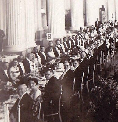 VICE PRESIDENT CHARLES CURTIS DIPLOMATS STATE DINNER ANTIQUE PRESS PHOTO 1929 - K-townConsignments