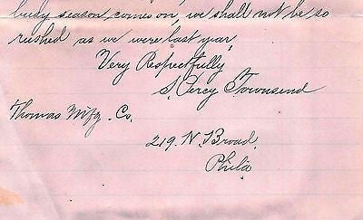 AMERICAN HOTEL ALLENTOWN PENNSYLVANIA ANTIQUE ADVERTISING LETTERHEAD 1891 - K-townConsignments