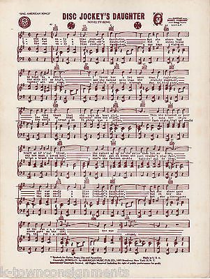 CUTE LITTLE COWGIRL ANN LOWERY VINTAGE GRAPHIC ILLUSTRATED COUNTRY SHEET MUSIC - K-townConsignments