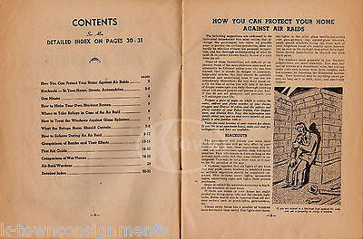 FIRST AID AIR RAID PRECAUTIONS VINTAGE WWII GRAPHIC MILITARY HOMEFRONT BOOK - K-townConsignments