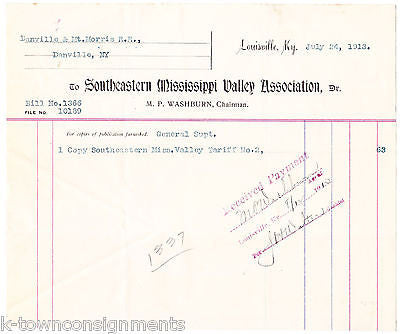 SOUTHEASTERN MISSISSIPPI VALLEY ASSOCIATION ANTIQUE ADVERTISING SALES RECEIPT - K-townConsignments