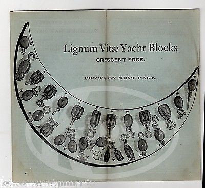 HAMELL & STUBBS YACHT BOATING TACKLE PHILADELPHIA GRAPHIC ADVERTISING CATALOG - K-townConsignments