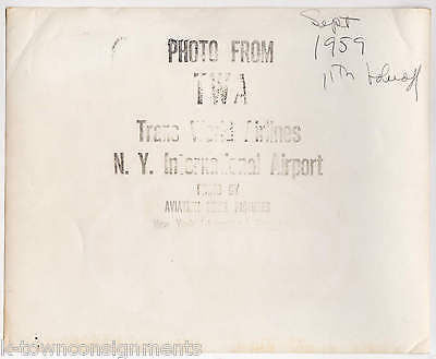 TRANS WORLD AIRLINES PILLSBURY COMPANY BAKE-OFF FLIGHT VINTAGE AVIATION PHOTO - K-townConsignments