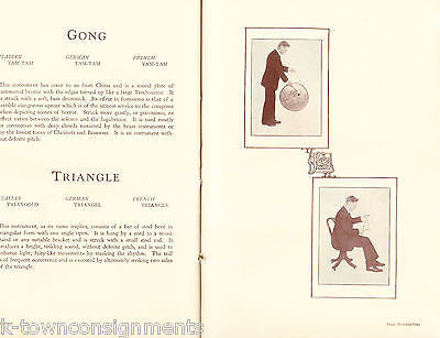 INSTRUMENTS OF MODERN SYMPHONY ORCHESTRA & BAND ANTIQUE MUSICIANS GUIDE BOOK '30 - K-townConsignments