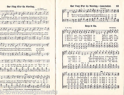 THE TRIUMPH ANTIQUE AMERICANA PATRIOTIC COMMUNITY SINGING SONG LYRICS BOOK 1918 - K-townConsignments
