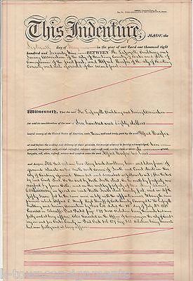 LAFAYETTE BUILDING READING PENNSYLVANIA DANIEL ZIMMERMAN ANTIQUE LEGAL DEED 1879 - K-townConsignments