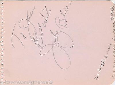 JAN SAVITT 1930s JAZZ BIG BAND MUSICIANS VINTAGE AUTOGRAPH SIGNATURES PAGES - K-townConsignments