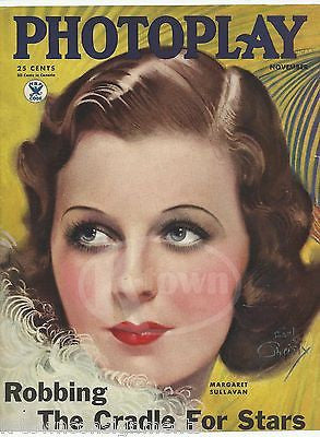 MARGARET SULLIVAN ACTRESS VINTAGE EARL CHRISTY GRAPHIC ART MAGAZINE COVER 1936 - K-townConsignments