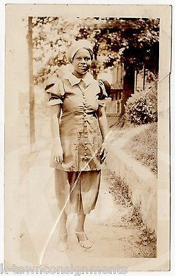 STYLISH AFRICAN AMERICAN BLACK WOMEN DENVILL NJ 1930s VINTAGE SNAPSHOT PHOTOS - K-townConsignments