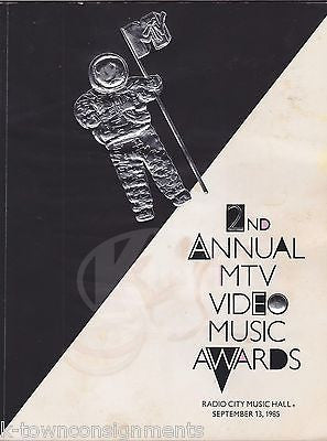 EDDIE MURPHY HOSTS 2nd ANNUAL MTV VIDEO MUSIC AWARDS ORIGINAL PROGRAM BOOK 1985 - K-townConsignments