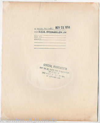 NAVY FLEET ADMIRAL BILL HALSEY BASKETBALL USS ORISKANY SHIP LAUNCH FILE PHOTO - K-townConsignments