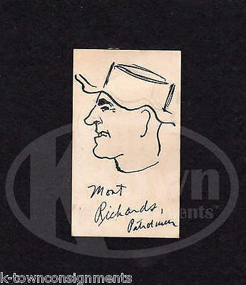 MONT RICHARDS PENNSYLVANIA RAILROAD WORKER ORIGINAL 1930s PENCIL SKETCH DRAWING - K-townConsignments