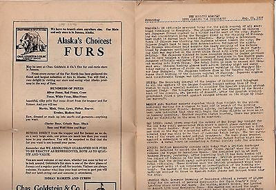 ALASKA STEAMSHIP COMPANY ANTIQUE 1930s TRAVEL ADVERTISING SHIP NEWSLETTERS LOT - K-townConsignments