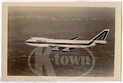 ALITALIA ITALIAN AIRLINES VINTAGE BOEING 747 AVIATION ADVERTISING PROMO PHOTO - K-townConsignments