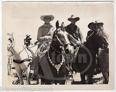 GENE AUTRY & HIS STALLION CHAMPION VINTAGE WESTERN COWBOY WESTERN MOVIE PHOTO - K-townConsignments