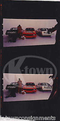NASCAR RACING DRIVER TIDE FOLGERS CAR VINTAGE SUPERFLO OIL AD PHOTO NEGATIVE - K-townConsignments