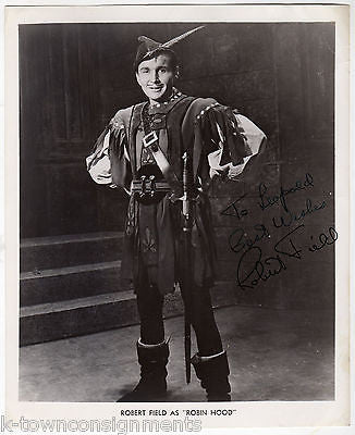 ROBERT FIELD ROBIN HOOD STAGE ACTOR VINTAGE AUTOGRAPH SIGNED PROMO PHOTO - K-townConsignments