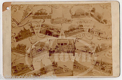 NEW ULM MINNESOTA SCENIC VIEWS 3 ANTIQUE SOUVENIR CABINET CARD PHOTOGRAPHS - K-townConsignments