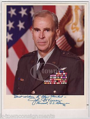 JOHN VESSEY PRESIDEN REAGAN 4 STAR GENERAL CHIEF OF STAFF AUTOGRAPH SIGNED PHOTO - K-townConsignments