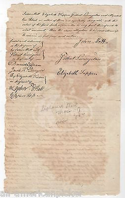 GILBERT LIVINGSTON JOHN MOTT ZEPHANIAH PLATT NY REVOLUTIONARY WAR AUTOGRAPHS - K-townConsignments