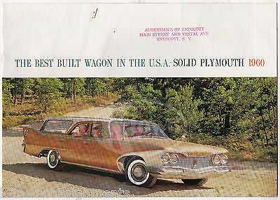 PLYMOUTH STATION WAGONS VINTAGE GRAPHIC ADVERTISING AUTOMOBILE CAR BROCHURE 1960 - K-townConsignments