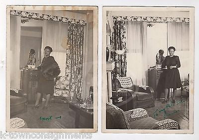 AFFLUENT AFRICAN AMERICAN WOMEN STYLISH  DECOR VINTAGE FASHION SNAPSHOT PHOTO - K-townConsignments