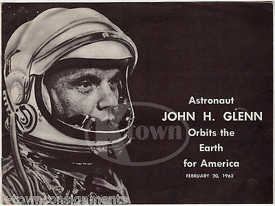 ASTRONAUT JOHN GLENN ORBITS THE EARTH VINTAGE SPACE EXPLORATION BOOKLET 1962 - K-townConsignments