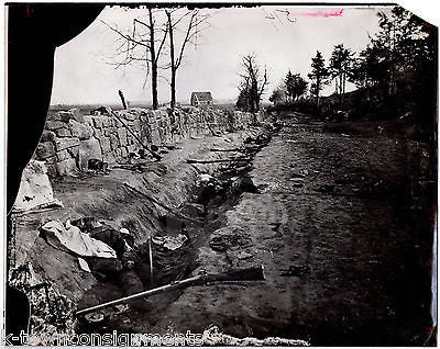 CIVIL WAR CASUALTIES BATTLE SCENE LARGE VINTAGE PHOTO FROM ORIGNAL NEGATIVE - K-townConsignments