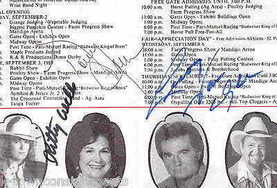 GEORGE HAMILTON HANK THOMPSON KITTY WELLS & 9 OTHER COUNTRY MUSIC AUTOGRAPHS - K-townConsignments