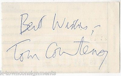 TOM COURTENAY DR. ZHIVAGO MOVIE ACTOR ORIGINAL AUTOGRAPH SIGNATURE CLIPPING - K-townConsignments