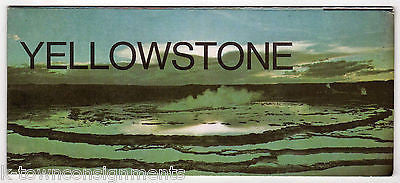 YELLOWSTONE NATIONAL PARK WYOMING VINTAGE GRAPHIC ADVERTISING FOLDOUT POSTER MAP - K-townConsignments