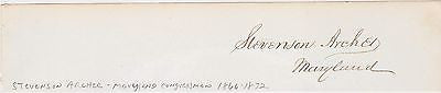 JAMES BUFFINGTON MASSACHUSETTS CONGRESSMAN ANTIQUE AUTOGRAPH SIGNATURE - K-townConsignments