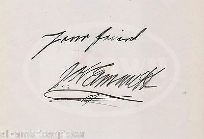 J. K. EMMET VAUDEVILLE THEATRE STAGE ACTOR ORIGINAL AUTOGRAPH SIGNATURE PAGE - K-townConsignments