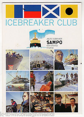 SAMPO KEMI LAPLAND FINLAND ARCTIC EXPLORATION ICEBREAKER SOUVENIR POSTCARD 2002 - K-townConsignments