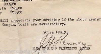 GREAT NORTHERN RAILWAY COMPANY BOSTON ANTIQUE SIGNED STATIONERY LETTERHEAD 1937 - K-townConsignments